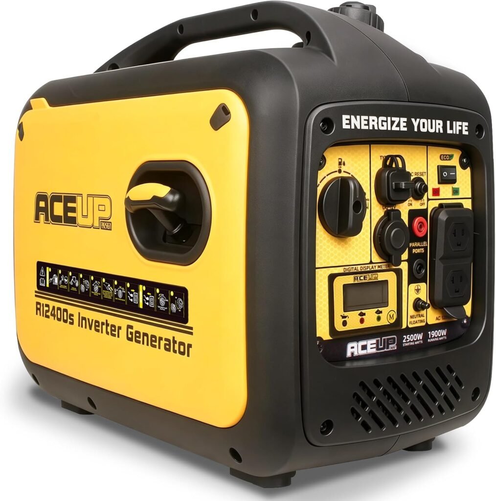 Aceup Energy Watt Portable Inverter Generator, Super Quiet Gas Powered Generator for Home use, Camping, EPA Compliant Aceup Energy Watt Portable Inverter Generator, Super Quiet Gas Powered Generator for Home use, Camping, EPA Compliant