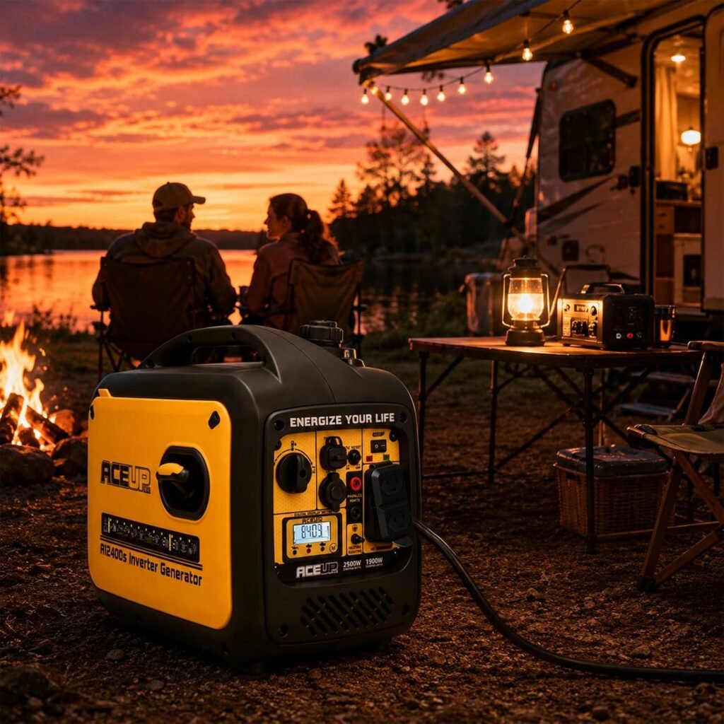 Aceup Energy Watt Portable Inverter Generator, Super Quiet Gas Powered Generator for Home use, Camping, EPA Compliant Aceup Energy Watt Portable Inverter Generator, Super Quiet Gas Powered Generator for Home use, Camping, EPA Compliant