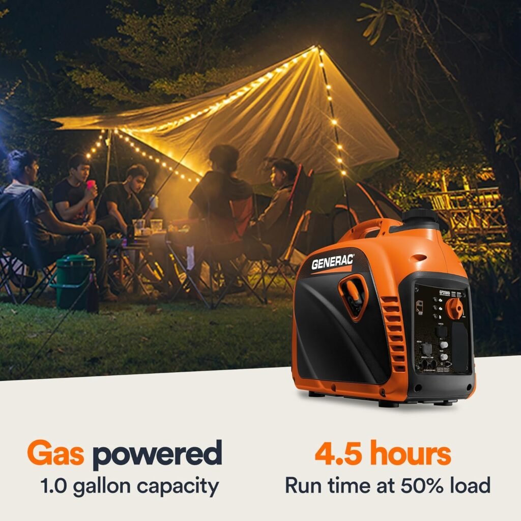 Generac 2,500 Watt Gas Powered Portable Inverter Generator