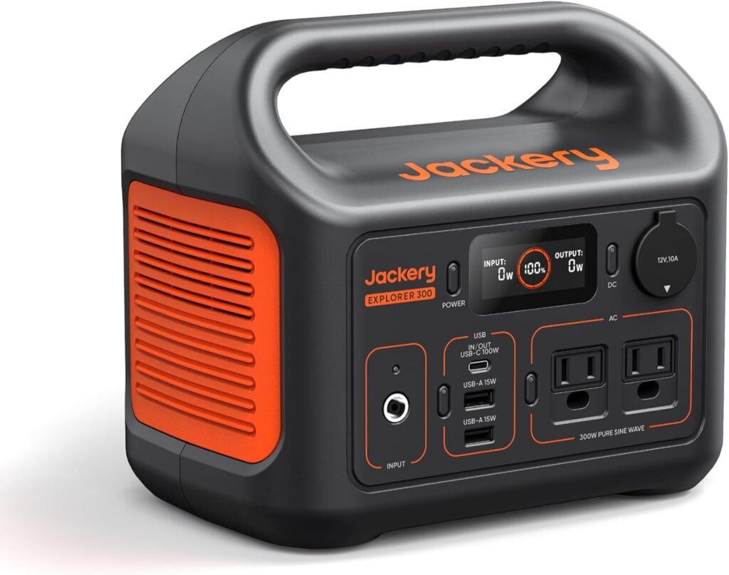 Jackery Portable Power Station Explorer 300, 292Wh Backup LiFePO4 Battery, Solar Generator for Outdoors Camping Travel Hunting Blackout (Solar Panel Optional) Jackery Portable Power Station Explorer 300, 292Wh Backup LiFePO4 Battery, Solar Generator for Outdoors Camping Travel Hunting Blackout (Solar Panel Optional)