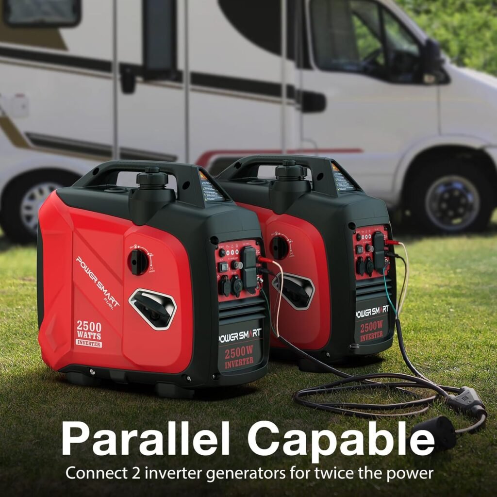 PowerSmart Watt Portable Inverter Generator, 80cc Gas Powered Engine, Ultra Quiet Small Generator for Camping, EPA Compliant PowerSmart Watt Portable Inverter Generator, 80cc Gas Powered Engine, Ultra Quiet Small Generator for Camping, EPA Compliant